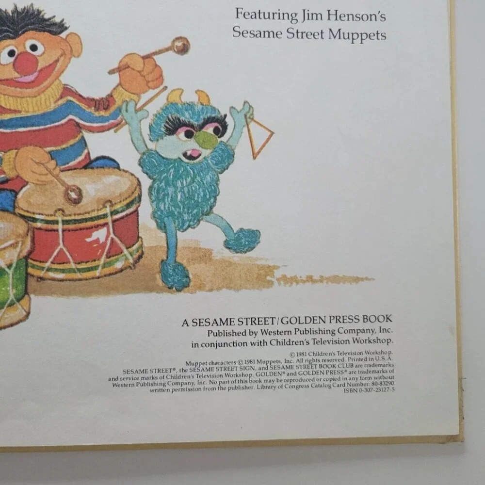 Sesame Street Which One Doesnt Belong Book Vintage 1981 Muppet Jim Henson Puzzle